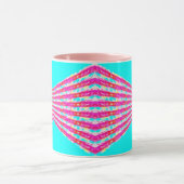 Mug motif en dentelle rose (Centre)