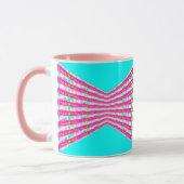 Mug motif en dentelle rose (Gauche)