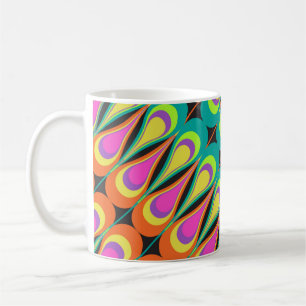 Mug Motif en diagonale extensible.abstrait, art,