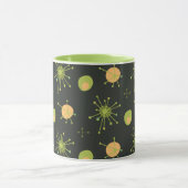 Mug Motif en étoile Atomique MCM Vert, Orange (Centre)