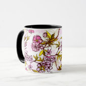 Mug Motif en fleurs de cerisiers  (Devant gauche)