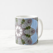 Mug Motif en gris et bleu (Devant droit)