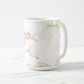 Mug Motif en marbre à effet or moderne (Devant droit)