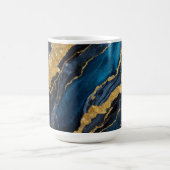 Mug Motif en marbre bleu avec or (Centre)