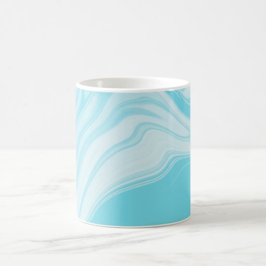 Mug Motif en marbre bleu clair (Centre)