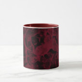 Mug Motif en marbre noir et rouge. (Centre)