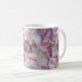 Mug Motif en marbre Pastel Lilac, Parties scintillant (Devant droit)
