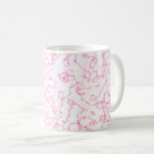 Mug Motif en marbre rose (Devant droit)