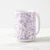 Mug Motif en marbre violet (Devant droit)