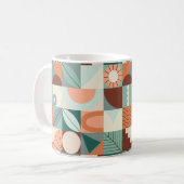 Mug Motif en mosaïque abstrait et géométrique. (Devant gauche)