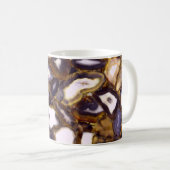 Mug Motif en pierre blanche Brown violet (Devant droit)