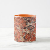 Mug Motif en pierre de Jasper Breccié Orange (Centre)