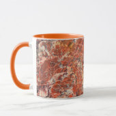 Mug Motif en pierre de Jasper Breccié Orange (Gauche)