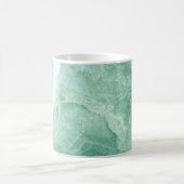 Mug Motif en pierre de marbre, texture verte. (Centre)