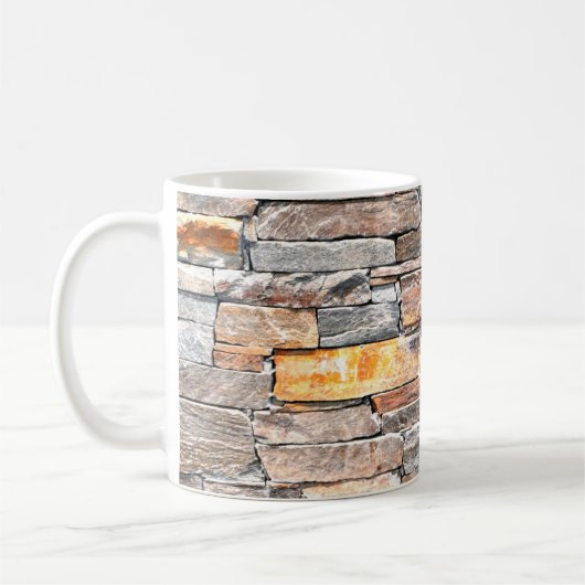 Mug Motif en pierre, pierre naturelle (Gauche)