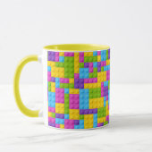 Mug Motif en plastique de blocs de construction (Gauche)