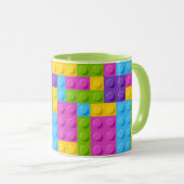 Mug Motif en plastique de blocs de construction (Devant droit)