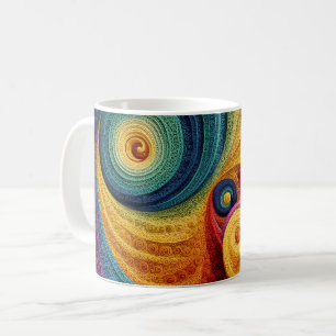 Mug Motif en spirale abstrait Texture de tourbillon 3D