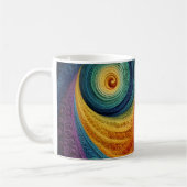 Mug Motif en spirale abstrait Texture de tourbillon 3D (Gauche)