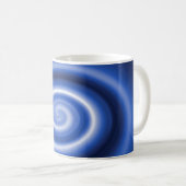 Mug Motif en spirale bleu brillant (Devant droit)