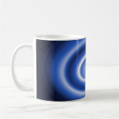 Mug Motif en spirale bleu brillant (Gauche)