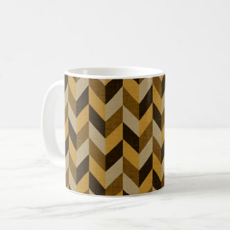 Mug Motif en squelette doré et brun