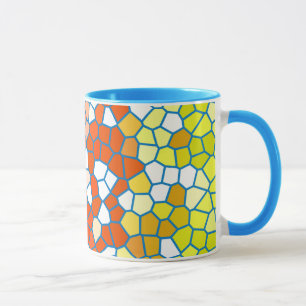 Mug Motif en verre coloré multicolore