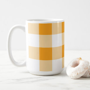 Mug Motif En vichy jaune