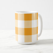 Mug Motif En vichy jaune (Devant droit)