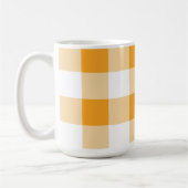 Mug Motif En vichy jaune (Gauche)
