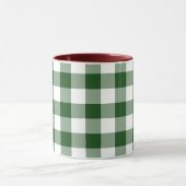 Mug Motif En vichy vert et blanc (Centre)