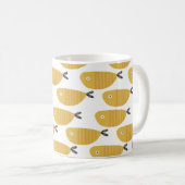 Mug Motif enfantin sans couture avec des poissons drôl (Devant droit)