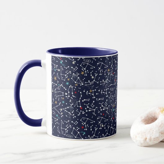 Mug Motif Espace (Avec donut)