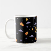 Mug Motif espace nom orange noir (Gauche)