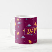 Mug Motif espace nom rouge orange (Devant gauche)