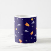 Mug Motif espace uf orange bleu (Centre)
