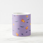 Mug Motif espace ufo orange lavande (Centre)