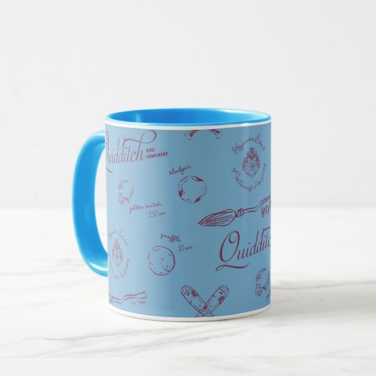 Mug Motif esquisse QUIDDITCH™ vintage (Devant gauche)