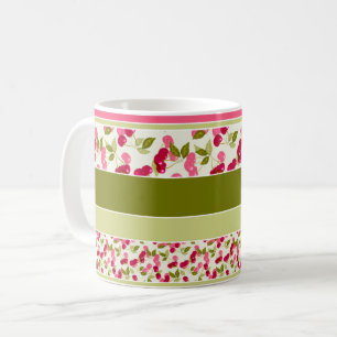 Mug Motif estival lumineux de rayures de couleur multi