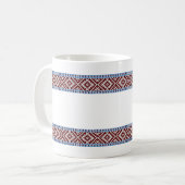 Mug Motif Estonien de ramassage 2 Ceintures tissées (Devant gauche)