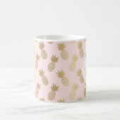 Mug Motif et monogramme d'ananas en or (Centre)