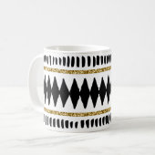 Mug Motif ethnique Black Gold Parties scintillant (Devant gauche)