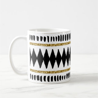 Mug Motif ethnique Black Gold Parties scintillant