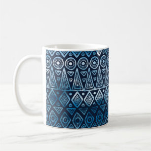 Mug Motif ethnique bleu classique