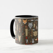 Mug Motif ethnique de chasse (Devant gauche)