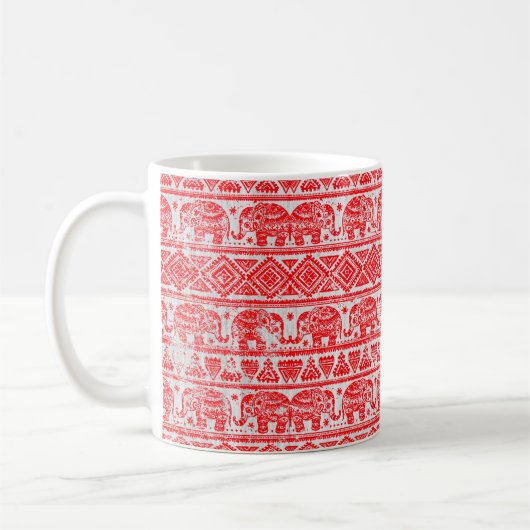 Mug Motif ethnique d'éléphant de Boho (Gauche)