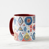 Mug Motif ethnique graphique (Devant gauche)
