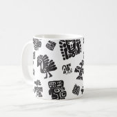 Mug Motif ethnique noir maya (Devant gauche)