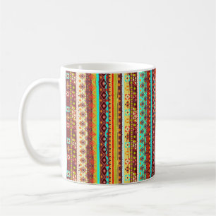 Mug Motif ethnique sans couture. Impression artistique