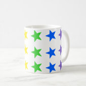 Mug Motif étoilé coloré moderne (Devant droit)